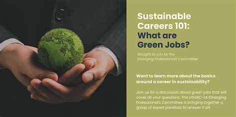 Sustainable Careers What Are Green Jobs