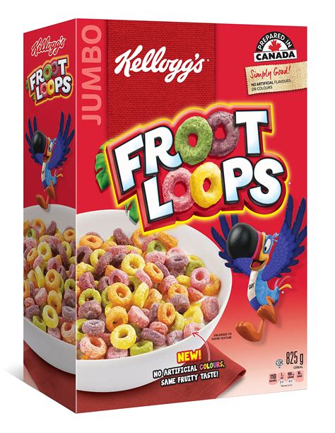 Kelloggs Fruit Loops Cereal 825g2910oz Jumbo Size Importiert Aus