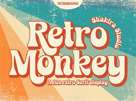 Retro Monkey Font • Craftwork