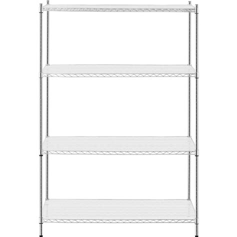 Метален стелаж - 120 x 60 x 180 - 1 000 кг - с пластмасови подложки ...