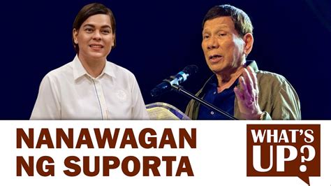 Dating Pang Duterte Nanawagan Ng Suporta Sa Posibleng Pagtakbo Ni Vp