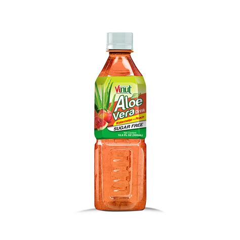 Fl Oz Vinut Bottle Free Sugar Aloe Vera Drink With Watermelon Peach