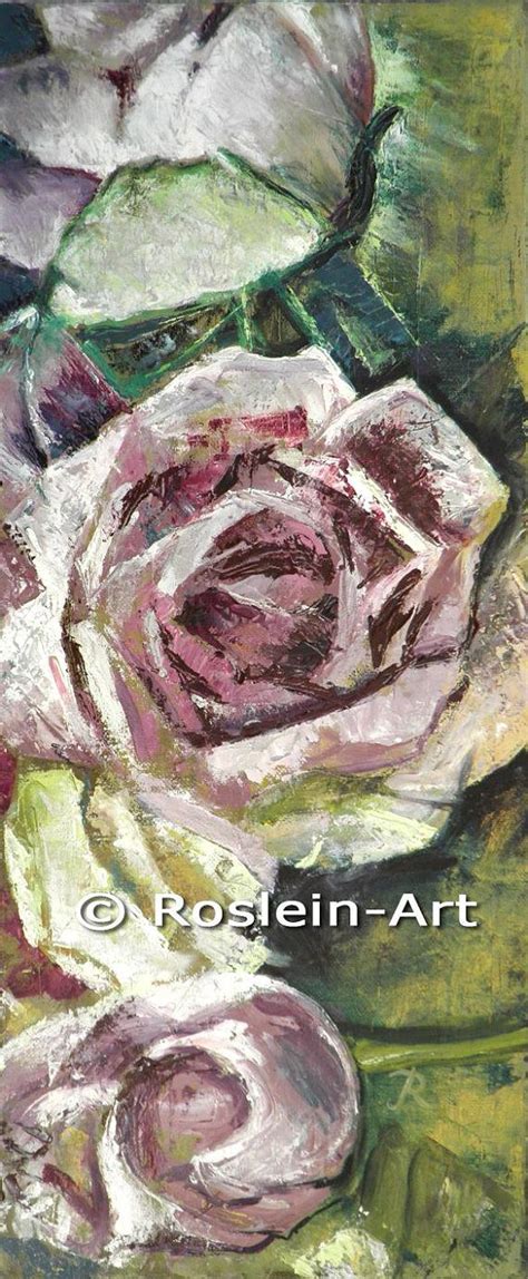 Peinture Lhuile Au Couteau Roses Peinture Peinture L Huile