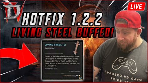 LIVE LIVING STEEL HOTFIX D4builds Ball Surge Spear Frozenorb