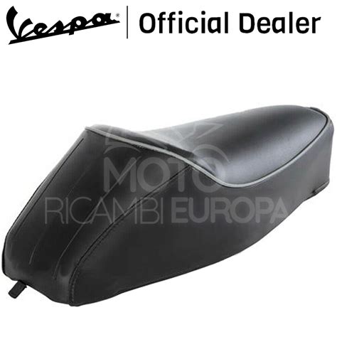 Selle Noir Mono Place Vespa Special R L N Avec Bosse Type Original