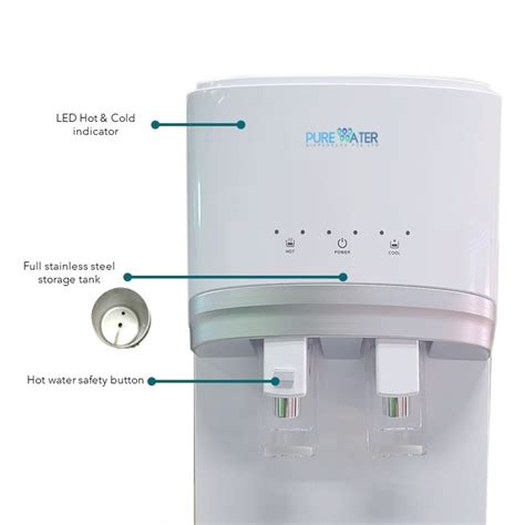 Pure Water Bright Hot Cold Floorstanding Water Dispenser With Installation