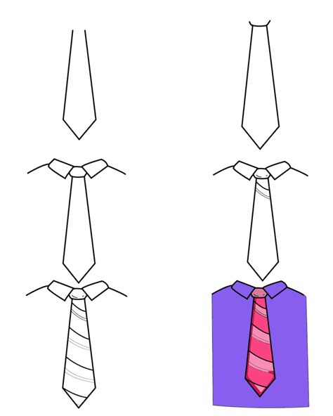 How To Draw Tie In Simple And Easy Steps