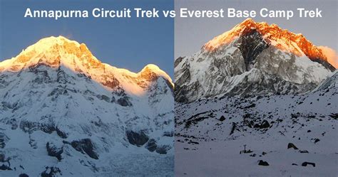 Annapurna Circuit Trek Vs Everest Base Camp Trek No Guide