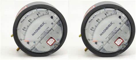 Sensocon USA Differential Pressure Gauge 0 To 80 Mm Wc Model No