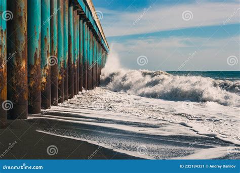 Big Waves Crash On Stock Image Image Of Breaking Scenic 232184331