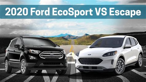 Head To Head Comparing The 2020 Ford Ecosport To The 2020 Ford Escape Youtube