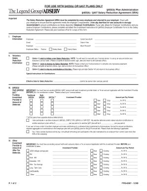 Fillable Online Frg Legend Sra Indd Fax Email Print Pdffiller