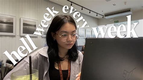 Uni Vlog Hell Weeks In Diliman Studying In Cafes Paper Productive