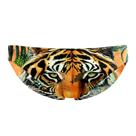 Jammers For Men Mens Athletic Swimwear Briefs Modern Tropical Jungle