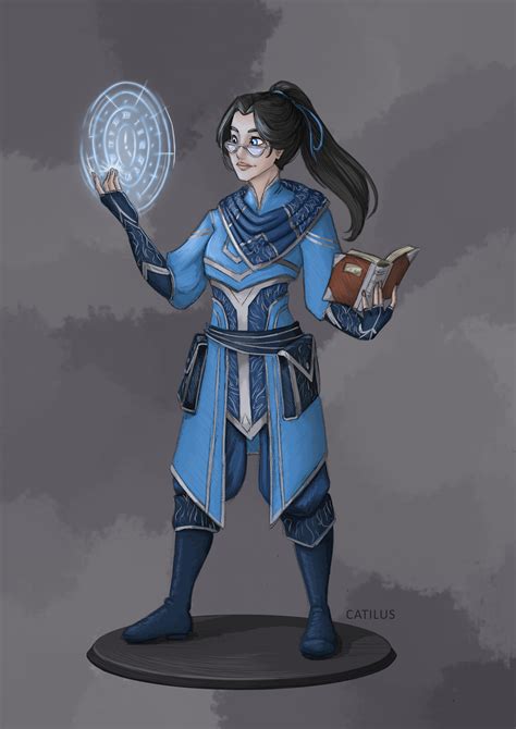 ArtStation - Tali Seljest, Human Wizard – D&D Character