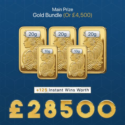 Gold Bundle Or 4 5k Instant Win Main Prize 125 Instant Wins