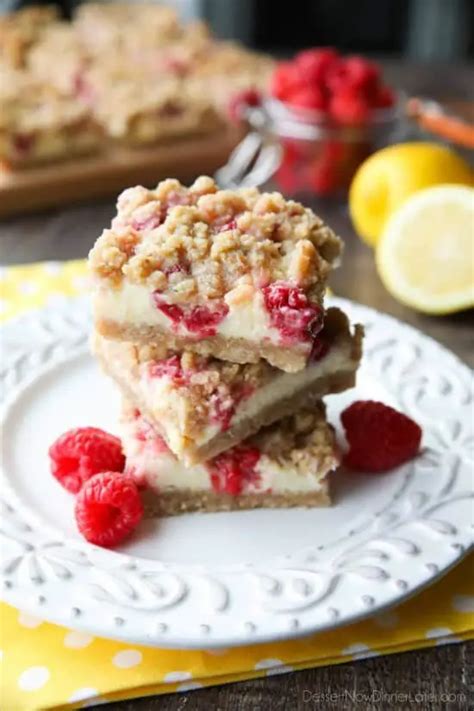 Lemon Raspberry Crumb Bars Dessert Now Dinner Later