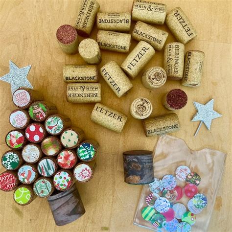 Wine Cork Christmas Trees Etsy