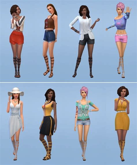 Basegame Outfits Ideas The Sims 4 No Cc Nbkomputer