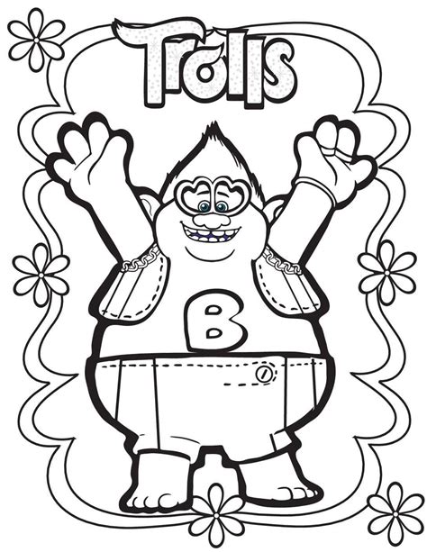 Dibujos De Trolls Para Colorear E Imprimir ColoringOnly