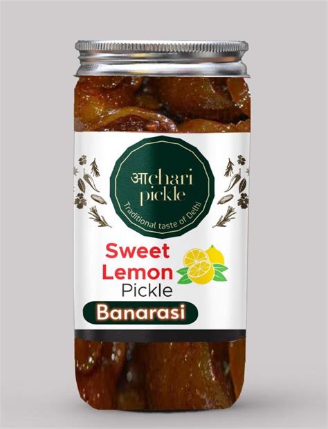 Aachari Pickel Banarasi Sweet Lemon Pickle Khatta Meetha Nimbu Sweet