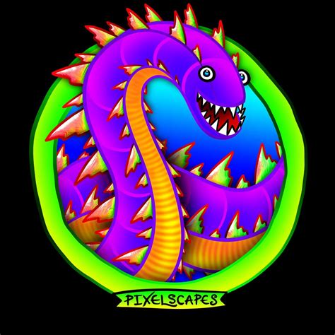 Purple Worm Token Art | Jen's Pixelscapes