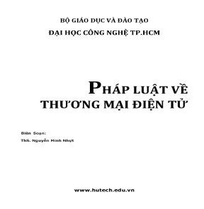 Pháp luật về thương mại điện tử