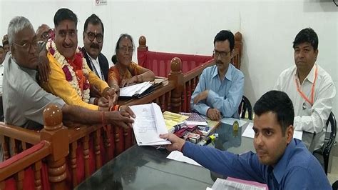 Satish Gautam Filed Nomination From Bjp In Aligarh Amar Ujala Hindi News Live Lok Sabha