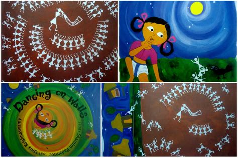 Teaching Warli drawing - Step by step images - Artsy Craftsy Mom