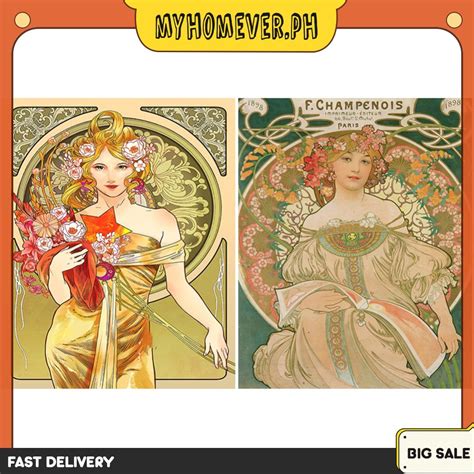 Paint By Numbers Kit On Canvas DIY Oil Art Artworks By Alphonse Mucha