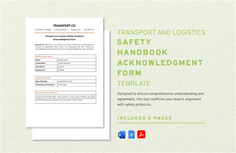 Transport And Logistics Employee Uniform Issuance Form Template In Pdf