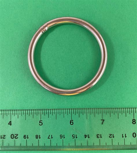 Stainless Steel 316 Round Ring Welded 6mm X 55mm 14 X 2 Marine