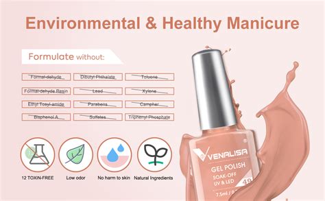 Amazon VENALISA 12 Pcs 7 5ml Gel Nail Polish Set Nude Gel