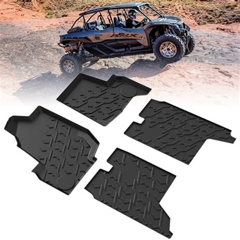 Sautvs Tpe Floor Mats For Kawasaki Teryx Krx4 Rubber Front