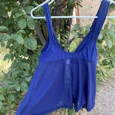 Cute Sparkly Blue Lingerie Top Also Super Cute For Depop