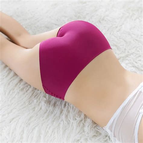 Buy 1pc Sexy Women Lady Low Rise Briefs Ice Silk Seamless Panties Traceless