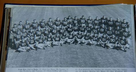 the football team is posing for a photo in front of an old newspaper ...