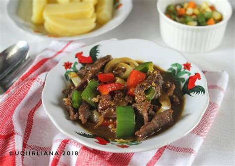 Resep Sapi Lada Hitam Beef Blackpepper Oleh Uqi Irliana Cookpad