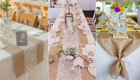 20 Rustic Burlap Wedding Table Decor Ideas Roses Rings