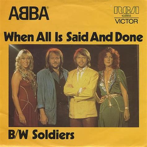 Abba When All Is Said And Done Australian Vinyl Single Inch