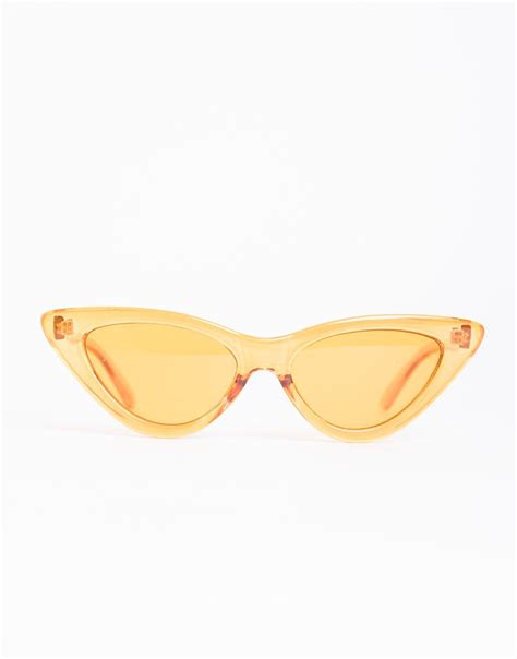 Clear Colored Cat Eye Sunglasses In 2020 Sunglasses Cat Eye