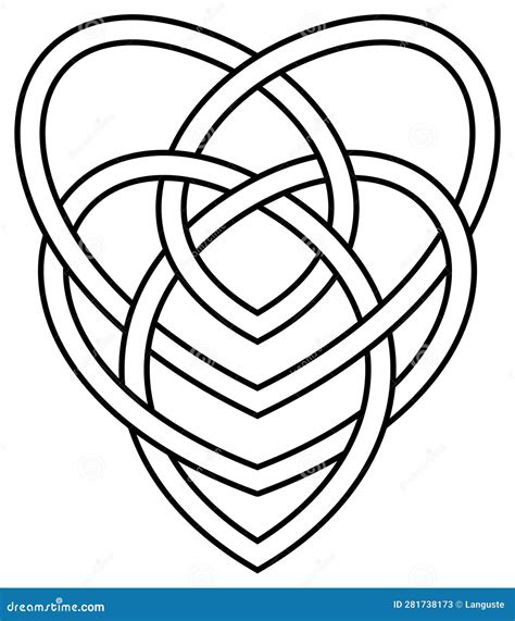 Motherhood Knot in Black. Symbolizes the Enduring Love between Mother ... 