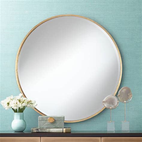 Gold, Round, Vanity Mirrors, Mirrors | Lamps Plus