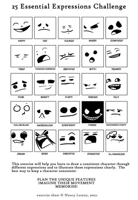 25 Expressions By Shad0w Seeker On Deviantart