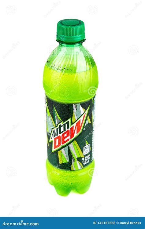 Bottle of Mountain Dew editorial stock photo. Image of large - 142167568