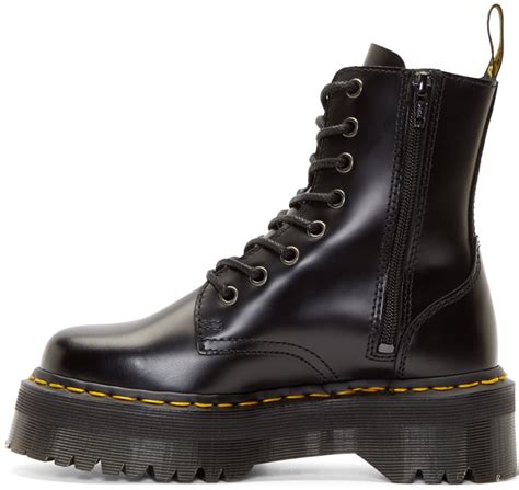 Dr. martens Black Platform 8_eye Jadon Boots in Black for Men | Lyst