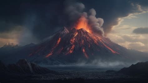 Premium Ai Image Volcanic Eruption On Kamchatka Peninsula Russia