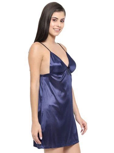 Hot Bridal Blue Satin Babydoll Honeymoon Bikini Night Dress B34n S 10xl At Rs 599 00 Baby