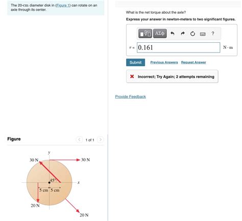 Solved The Cm Diameter Disk In Figure Can Rotate On Chegg