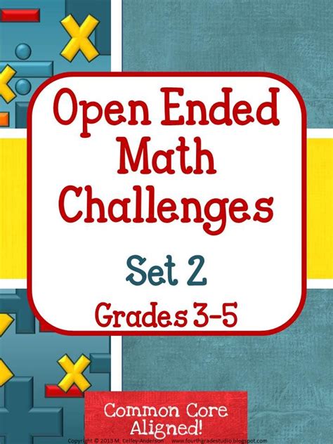 Its Finally Here Set 2 Of The Best Selling Open Ended Math Challenge